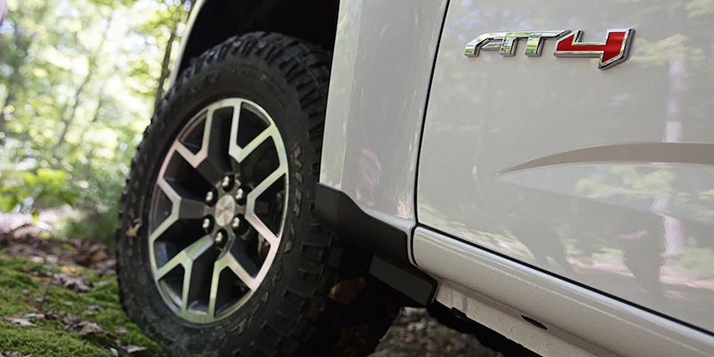 2022 GMC Canyon close up on a tire