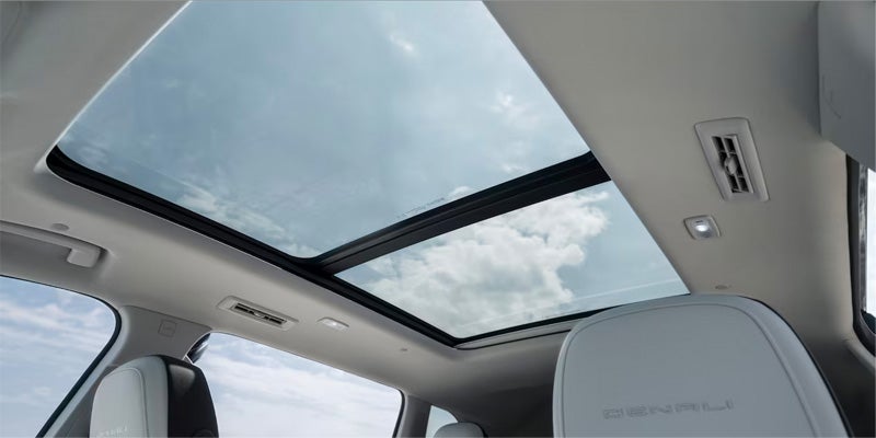 The sun roof of a 2024 GMC Acadia