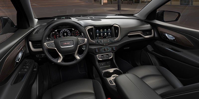The front and passenger seat of a 2024 GMC Terrain