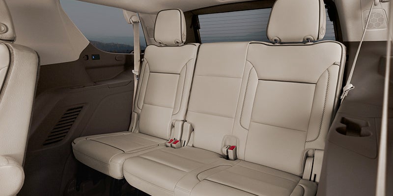 GMC Yukon interior seats close up