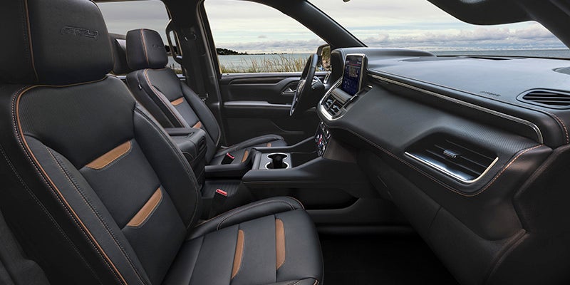 GMC Yukon interior seats alternative color close up