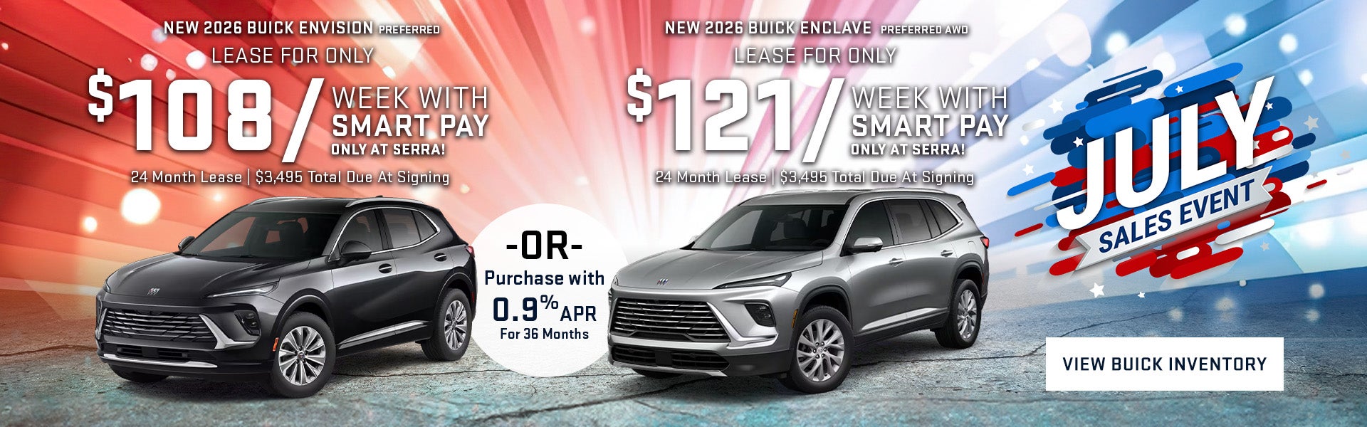 July Buick Specials