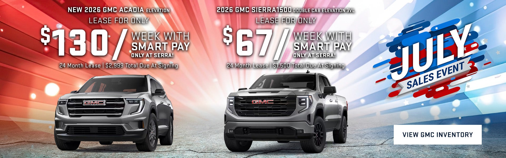 July GMC Specials
